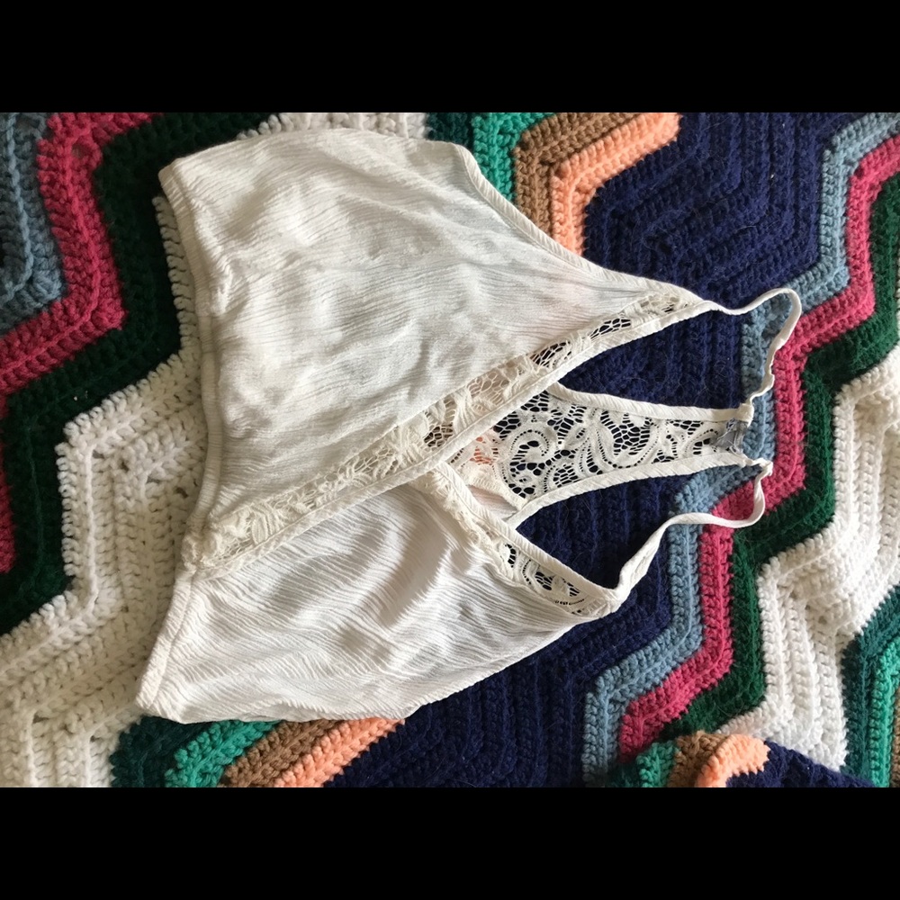 White crop top